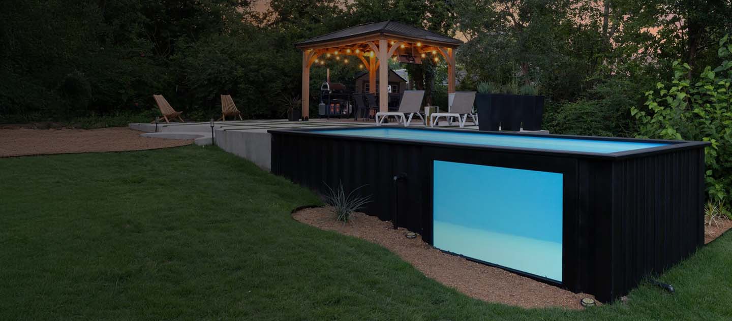 Shipping Container Pool Oklahoma Above-Ground