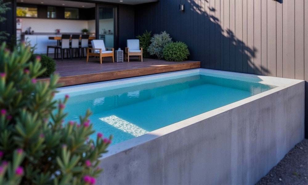 Concrete Swimming Pool closeup