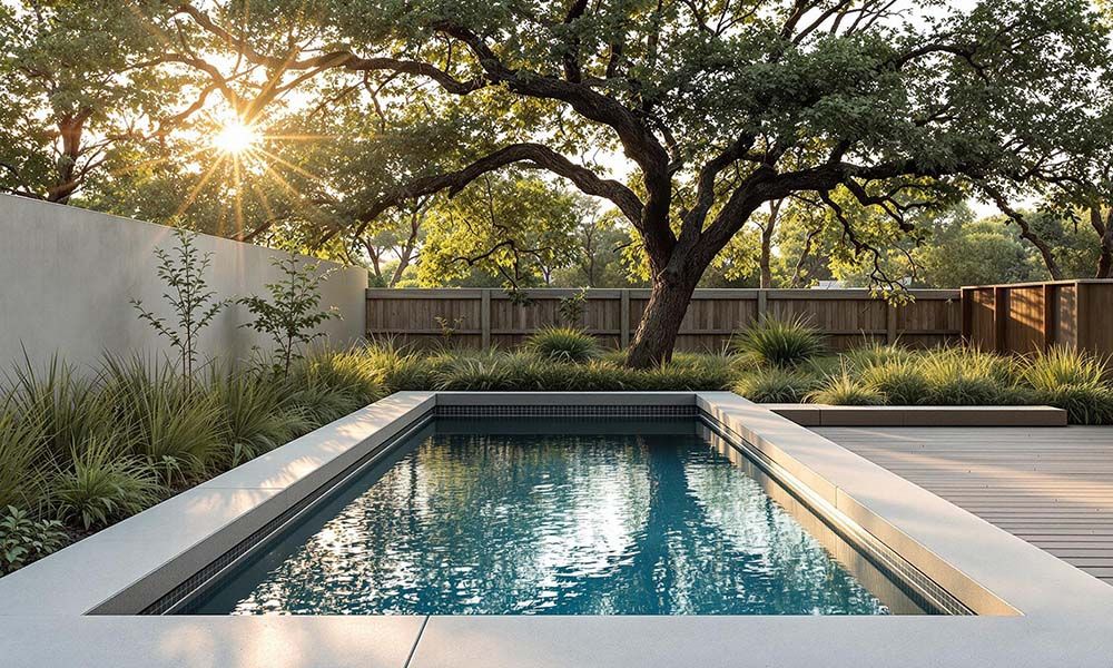 Plunge Swimming Pool sunset