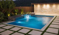 Container Swimming Pool at night