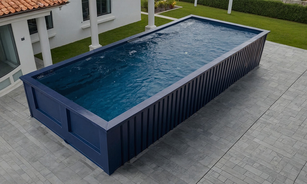 Splash Swimming Pool - Deep Sea Blue