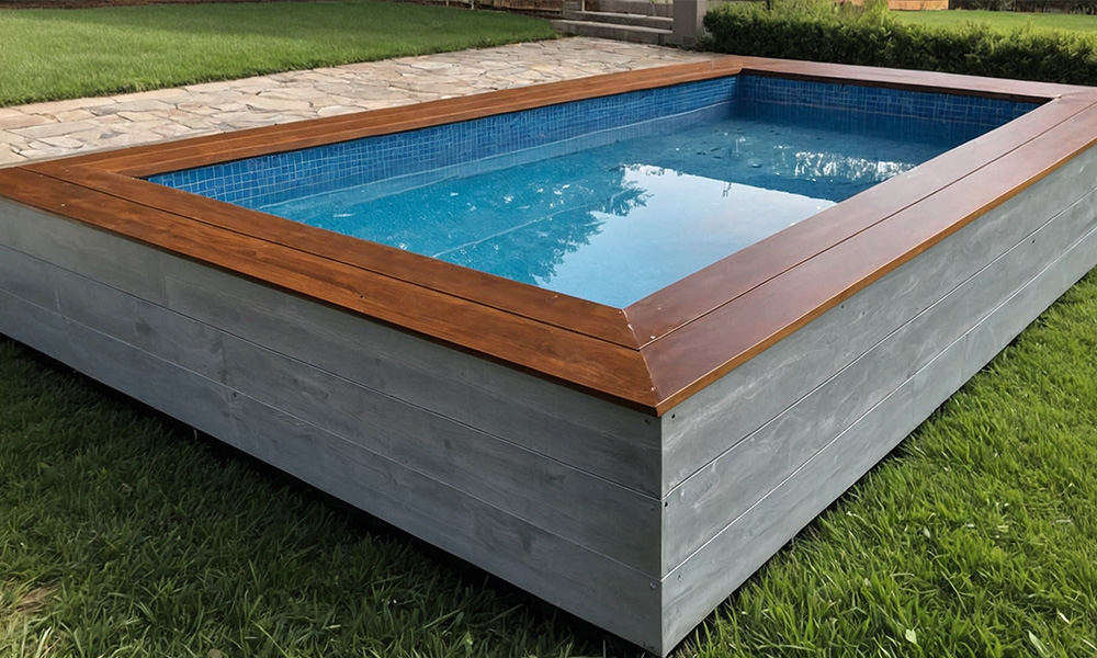 Splash Swimming Pool - Matrix Blue 3D